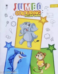 JUMBO COLOURING YELLOW BOOK
