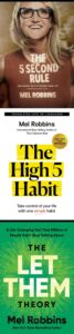 Mel Robbins 3 books combo( The 5 Second Rule & The Let Them Theory & The High 5 Habit )- Paperback- by Mel Robbins